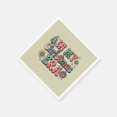 Groovy in mijn kerst tijdperk Grappige leraar Servet (Hoek)