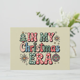 Groovy in mijn kersttijd grappige leraar feestdagenkaart