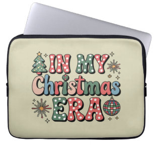 Groovy in mijn kersttijd grappige leraar laptop sleeve