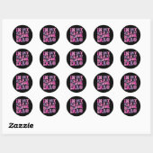 Groovy In Mijn Periode Als Ereschoonmaakster Bruid Ronde Sticker (Vel)