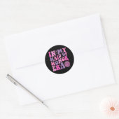 Groovy In Mijn Periode Als Ereschoonmaakster Bruid Ronde Sticker (Envelop)