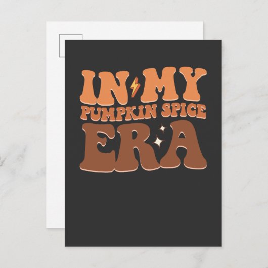 Groovy In Mijn Pompoen Spice Era Herfst Halloween Uitnodiging Briefkaart (Voorkant / Achterkant)