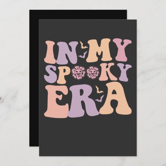 Groovy In Mijn Spooky Era Herfst Halloween Ghost R Kaart (Voorkant / Achterkant)