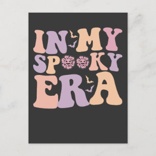 Groovy In Mijn Spooky Era Herfst Halloween Ghost R Uitnodiging Briefkaart