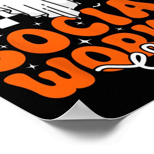 Groovy In Mijn Spooky Social Worker Era Schattige Poster (Hoek)