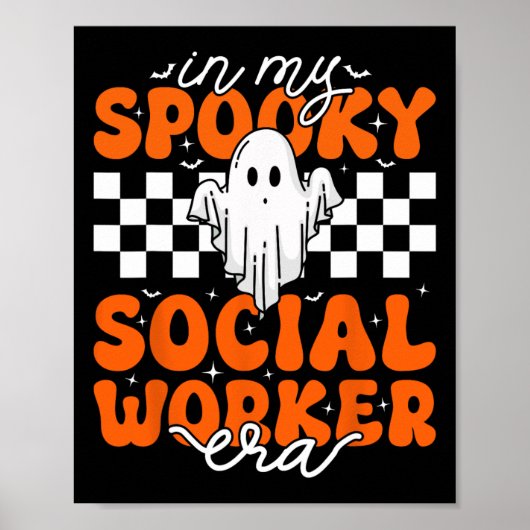Groovy In Mijn Spooky Social Worker Era Schattige Poster (Voorkant)
