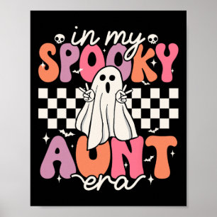 Groovy In Mijn Spooky Tante Era Retro Tante Hallow Poster