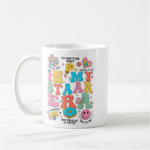 Groovy In Mijn Starr Tijdperk Testdag Leraar Kinde Koffiemok (Links)