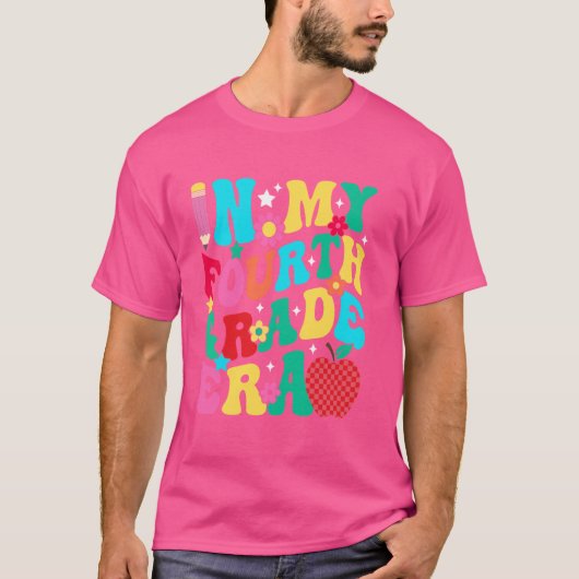 Groovy in mijn vierde klas tijdperk T-shirt - 1e d (Voorkant)