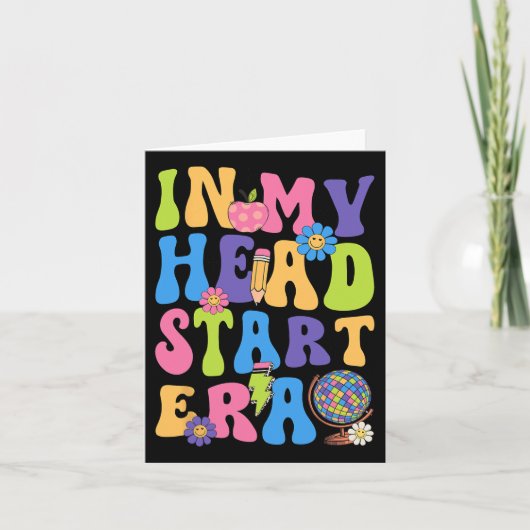 Groovy In My Head Start Era Headstart Eerste Dag V Kaart (Voorkant)