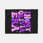 Groovy In My Olivia Era For Men Women Kids Funny S Fleece Deken (Voorkant (Horizontaal))