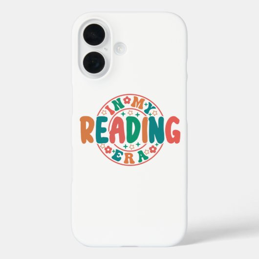 Groovy "In My Reading Era" Wavy Font Graphic Case-Mate iPhone Case (Achterkant)