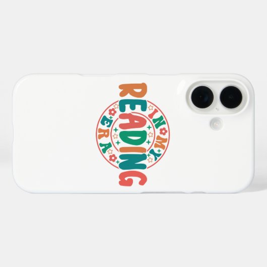 Groovy "In My Reading Era" Wavy Font Graphic Case-Mate iPhone Case (Achterkant (horizontaal))