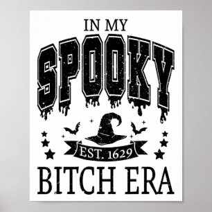 Groovy In My Spooky Era Skeleton Hand Halloween Poster