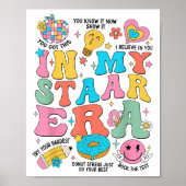 Groovy In My Starr Era Testing Day Teacher Kids Mo Poster (Voorkant)