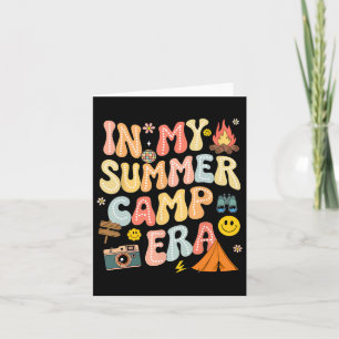 Groovy In My Summer Camp Era Camping Crew Laatste  Kaart
