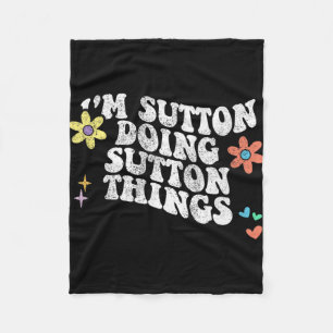 Groovy In Sutton Doing Sutton Dingen Grappige Moed Fleece Deken