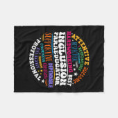 Groovy Inclusion Paraeducator - Speciaal Onderwijs Fleece Deken (Voorkant (Horizontaal))