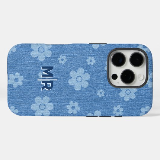 Groovy Indigo Bloom Case-Mate iPhone Case (Achterkant (horizontaal))