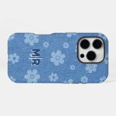 Groovy Indigo Bloom iPhone Hoesje (Achterkant horizontaal)