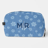 Groovy Indigo Bloom Toilettasje (Voorkant)