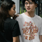 Groovy Inspirerende Roze Daisy Bloem Wees vriendel T-shirt