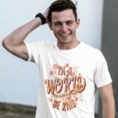 Groovy Inspirerende Roze Daisy Bloem Wees vriendel T-shirt