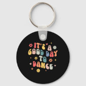 Groovy is een goede dag om te dansen leuk danslera sleutelhanger (Achterkant)