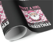 Groovy is gewoon een meisje dat houdt van Kerstmis Cadeaupapier (Rol Hoek)