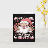 Groovy is gewoon een meisje dat houdt van Kerstmis Kaart (Gele Bloem)