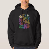 Groovy IT'S GROOVY TO BE KIND Retro Anti Bullying  Hoodie (Voorkant)