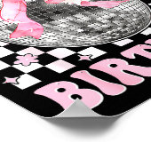 Groovy It's My Birthday Teens Girls Disco Ball Coq Poster (Hoek)