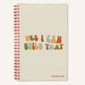 Groovy Ja, dat kan ik bouwen, bouwer, maker Notitieboek (Voorkant)