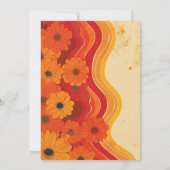 Groovy jaren 70 50e bruiloft Jubileum uitnodiging (Achterkant)