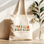Groovy jaren '70 Ja, dat kan ik bouwen, bouwer Tote Bag<br><div class="desc">Het maakt niet uit wat je bouwt,  deze canvas tas zal je vaardigheden shows. Schenk dit 'Yes I Can Build That'-tas aan de bouwer in je leven.</div>