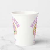 Groovy jaren 70 Retro Wildflower Power Verjaardag Papieren Bekers (Links)