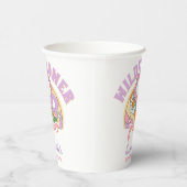 Groovy jaren 70 Retro Wildflower Power Verjaardag Papieren Bekers (Rechts)