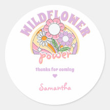 Groovy jaren 70 Retro Wildflower Power Verjaardag