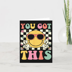 Groovy, je hebt deze glimlach gezicht testen dag l kaart