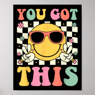 Groovy, je hebt deze glimlach gezicht testen dag l poster