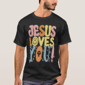 Groovy Jesus Love T-shirt (Voorkant)