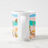 Groovy Jet Set Pool Party Grote Koffiekop (Achterkant)