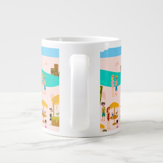 Groovy Jet Set Pool Party Grote Koffiekop (Achterkant)