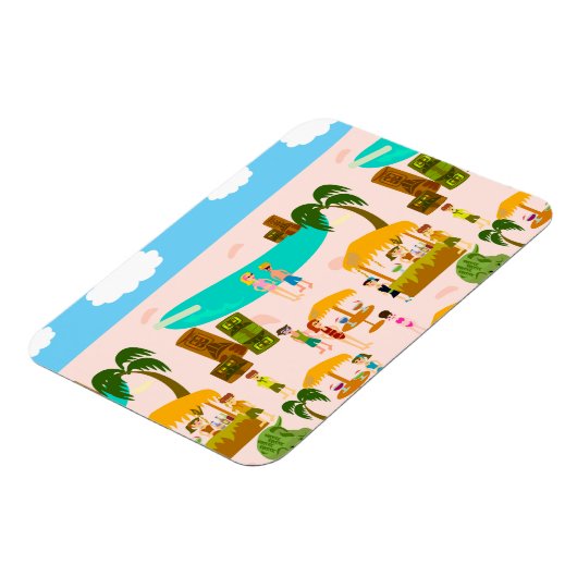 Groovy Jet Set Pool Party Magneet (Linkerzijde)