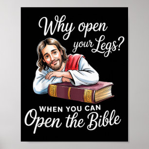 Groovy Jezus Waarom Open Je Je Benen Als Je De Bij Poster