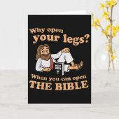 Groovy Jezus Waarom Open Je Je Benen Als Je  Kaart (Gele Bloem)