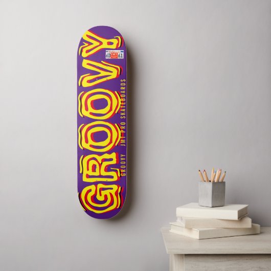 GROOVY JMT OFFICIËLE 7 3/4" Skateboard Deck (Muurkunst)
