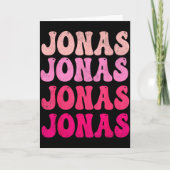 Groovy Jonas First Name D I Love Jonas Tees Meme  Kaart (Voorkant)