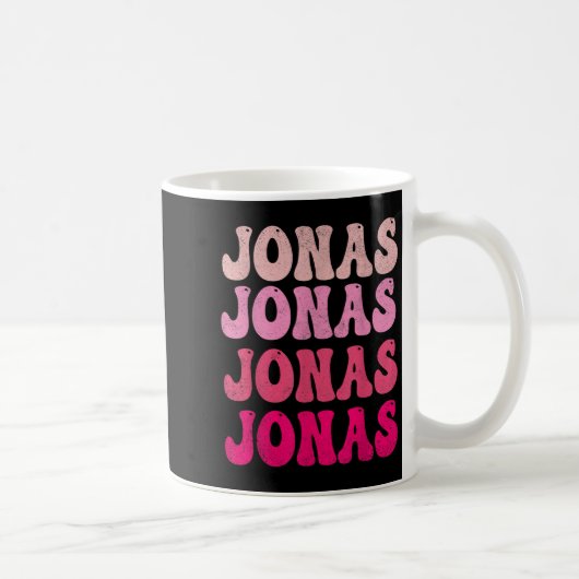 Groovy Jonas First Name D I Love Jonas Tees Meme Koffiemok (Rechts)