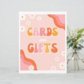 Groovy Kaarten & cadeaubord | Groovy-teken (Staand voorkant)